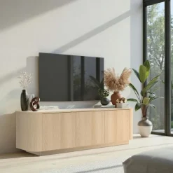 Mobile TV 180x50h cm 3 ante moderno rovere Alba