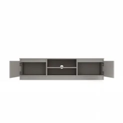 Mobile TV 140x36h cm 2 ante 2 vani a giorno tortora Kitri