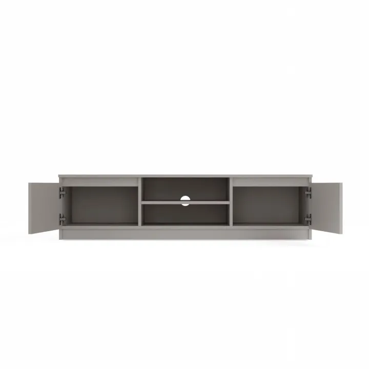 Mobile TV 140x36h cm 2 ante 2 vani a giorno tortora Kitri