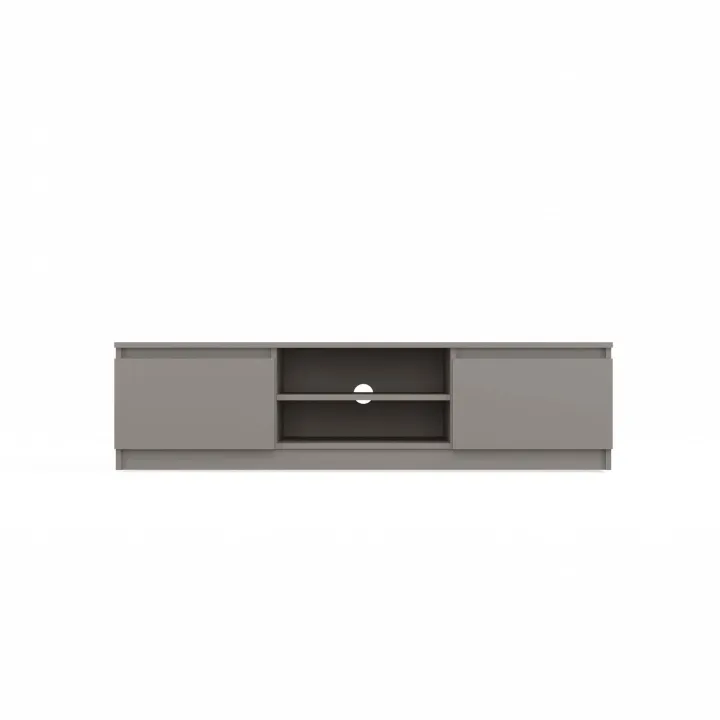 Mobile TV 140x36h cm 2 ante 2 vani a giorno tortora Kitri