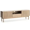 Mobile TV 159x53h cm design cannettato rovere Colby