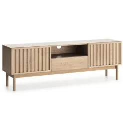 Mobile TV 159x53h cm design cannettato rovere Colby