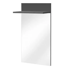 Pannello specchio con mensola 60x106h cm antracite California Gihome®