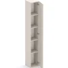 Parete attrezzata con scrivania 305x186h cm beige cashmere rovere chiaro Sunset 1029