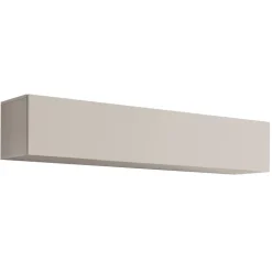 Parete attrezzata sospesa 160x150h cm con biocamino beige cashmere Ignis 2 Gihome®