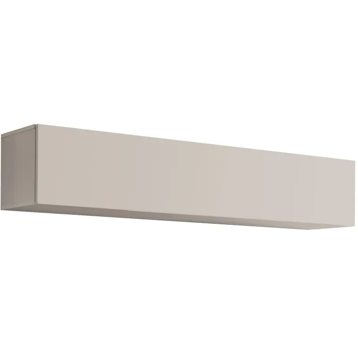Parete attrezzata sospesa 160x150h cm con biocamino beige cashmere Ignis 2 Gihome®