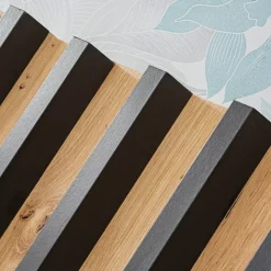 Parete attrezzata sospesa 220x148h cm nero rovere grigio perla Violina