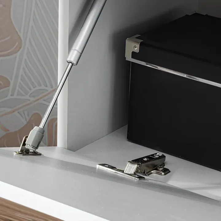 Parete attrezzata sospesa 220x148h cm nero rovere grigio perla Violina
