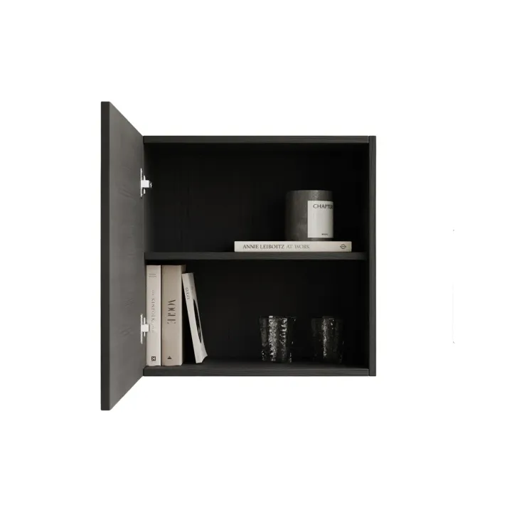 Parete attrezzata sospesa 262x220h cm ossido nero beige cashmere Sunset 1035