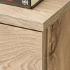 Parete attrezzata sospesa 240x125h cm moderna beige cashmere rovere Nuvia