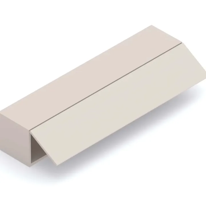 Parete attrezzata sospesa 292x180h cm con pannello cannettato beige rovere scuro Sunset Decor 1042