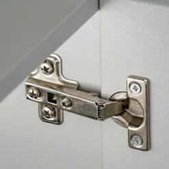 Parete attrezzata sospesa 200x150h cm pannello effetto geometrico grigio perla rovere Luvox