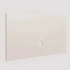 Parete attrezzata sospesa 276x260h cm con pannello cannettato marrone beige rovere chiaro Sunset Decor 1045