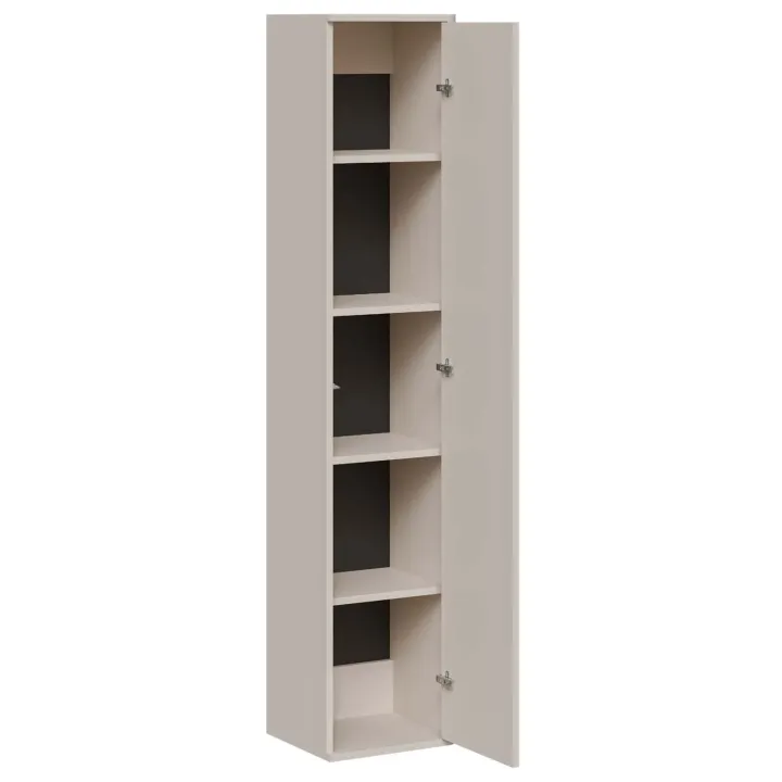 Parete attrezzata sospesa 272x200h cm moderna beige cashmere Bellagio 1