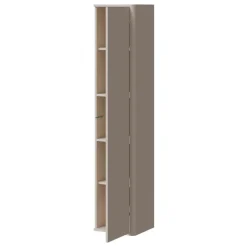 Parete attrezzata sospesa 272x200h cm moderna beige cashmere Bellagio 1