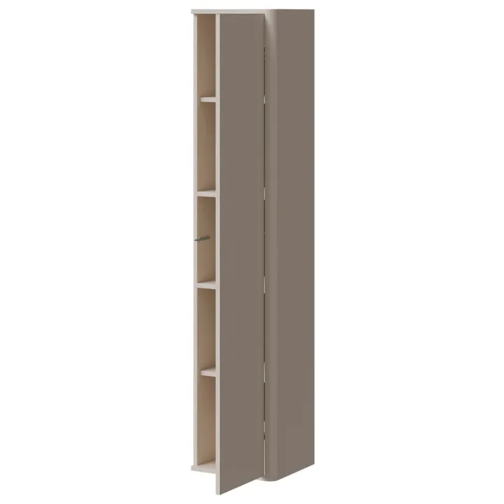 Parete attrezzata sospesa 272x200h cm moderna beige cashmere Bellagio 1