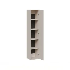 Parete attrezzata sospesa 216x200h cm moderna beige cashmere Bellagio 3