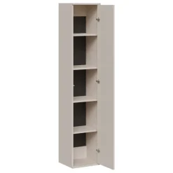 Parete attrezzata sospesa 302x200h cm moderna beige cashmere Bellagio 4