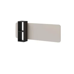 Parete attrezzata sospesa 190x130h cm moderna beige cashmere Bellagio 6