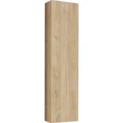 Parete attrezzata sospesa 260x170h cm con biocamino rovere Ignis 5 Gihome®