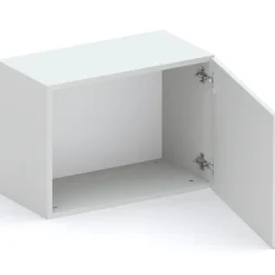 Parete attrezzata 280x202h cm bianco lucido grigio chiaro antracite Sunset 1037