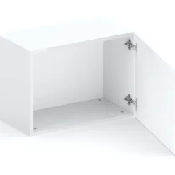 Parete attrezzata 276x200h cm bianco lucido rovere chiaro Sunset 1026