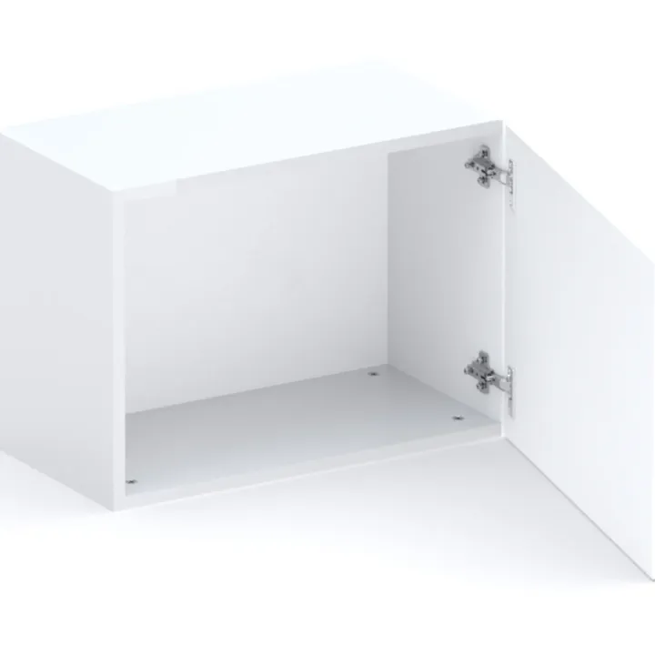 Parete attrezzata 276x200h cm bianco lucido rovere chiaro Sunset 1026