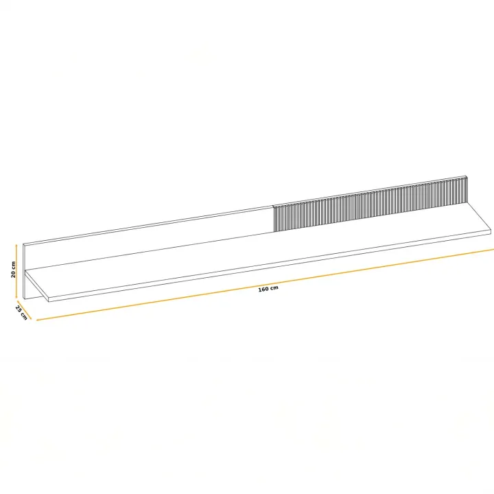 Parete attrezzata 320x198h cm con biocamino rovere beige cashmere Cadiz