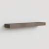 Parete attrezzata 276x265h cm con pannello cannettato ossido marrone rovere chiaro Sunset Decor 1036