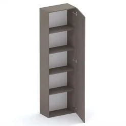 Parete attrezzata 330x186h cm marrone bronzo beige Sunset 1047