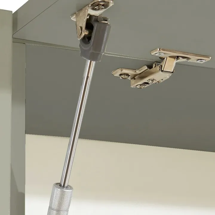 Parete attrezzata 290x190h cm moderna tortora rovere Zenith