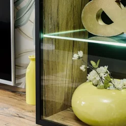Parete attrezzata 240x170h cm moderna soggiorno rovere antico Dalì