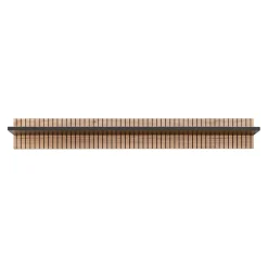 Parete attrezzata 340x192h cm moderna noce con stampa nera Mendes 2