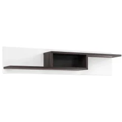Parete attrezzata 310x197h cm moderna bianco lucido Mackay Gihome®