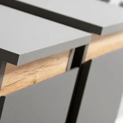 Parete attrezzata 175x148h cm rovere antracite Siviglia Gihome®