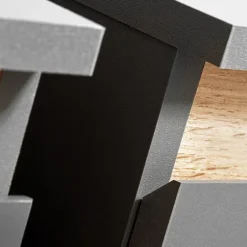 Parete attrezzata 175x148h cm rovere antracite Siviglia Gihome®