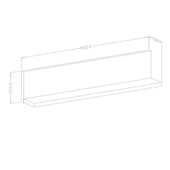 Parete attrezzata 219x205h cm soggiorno rovere antracite Megan Gihome®