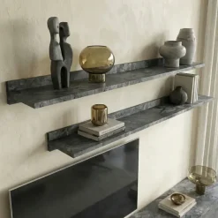 Parete attrezzata 270x176h cm soggiorno ossido nero Emotion Gihome®