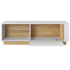 Parete attrezzata 270x194h cm soggiorno bianco opaco e lucido Noa Gihome®