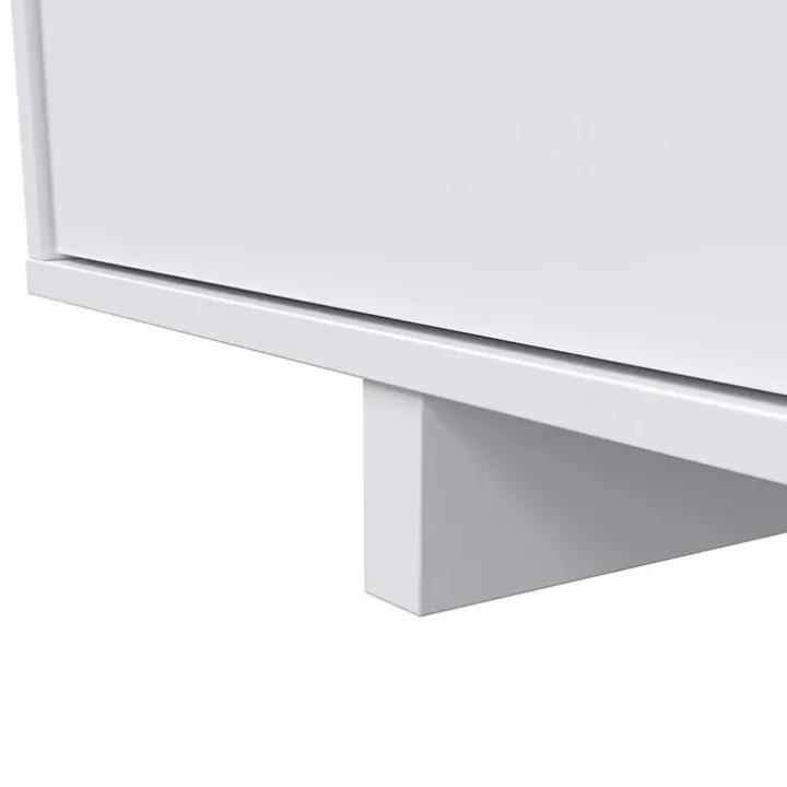 Parete attrezzata 200x145h cm soggiorno bianco antracite Belle