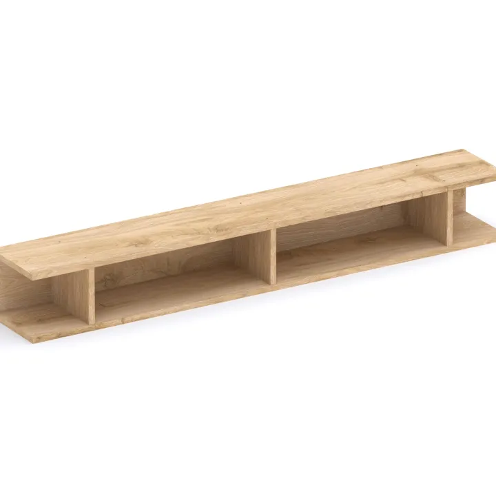 Parete attrezzata 246x186h cm soggiorno rovere chiaro grigio chiaro Sunset 1000