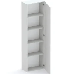 Parete attrezzata 246x186h cm soggiorno rovere chiaro grigio chiaro Sunset 1000