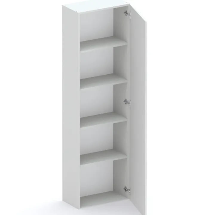 Parete attrezzata 246x186h cm soggiorno rovere chiaro grigio chiaro Sunset 1000