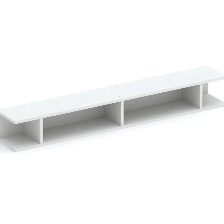 Parete attrezzata 246x186h cm soggiorno grigio chiaro Sunset 1000