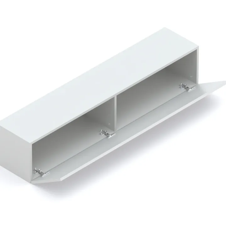Parete attrezzata 246x186h cm soggiorno grigio chiaro Sunset 1000