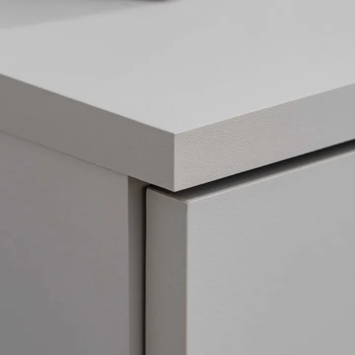 Parete attrezzata 240x160h cm sospesa moderna grigio rovere Tetra