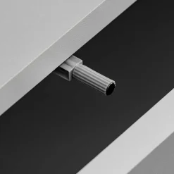 Parete attrezzata 240x160h cm sospesa moderna grigio rovere Tetra