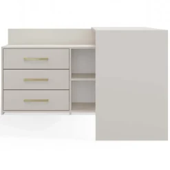 Scrivania angolare ufficio 120x120cm beige cashmere Genius