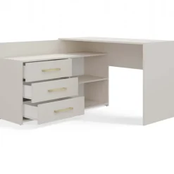 Scrivania angolare ufficio 120x120cm beige cashmere Genius