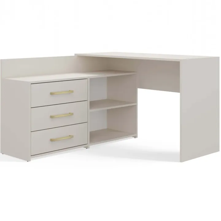 Scrivania angolare ufficio 120x120cm beige cashmere Genius